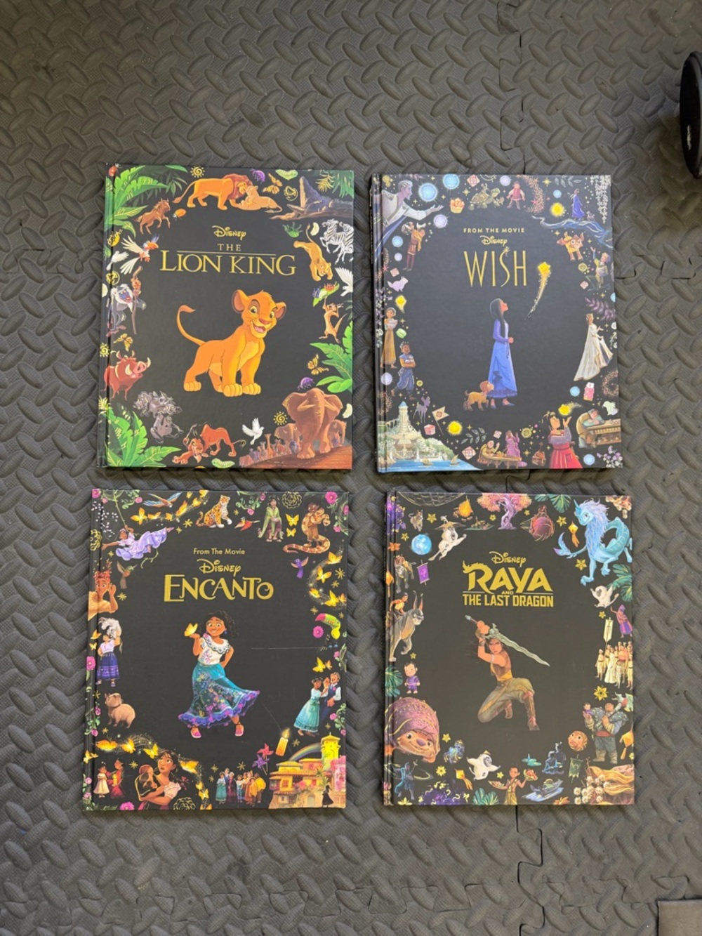 Disney Kids Book Bundle-The Lion King, Wish, Encanto, and Raya & The Last Dragon